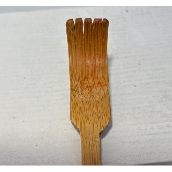 Vintage Handmade Bamboo Back Scratcher With String Loop 17" - Picture 2 of 6